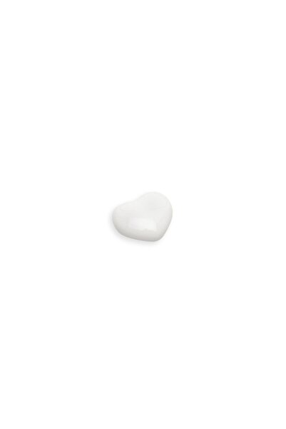 Generic Brand Large Heart Button Handle - White