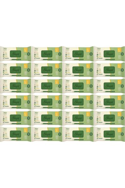 Sleepy Natural Organic Cotton Wet Towels 24 Pieces of 50