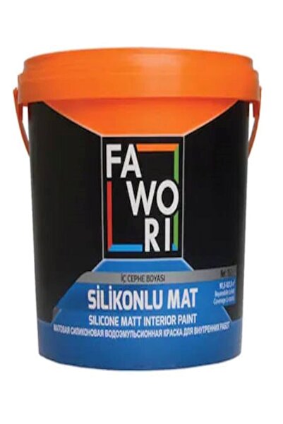 Fawori Silikonlu Mat Iç Cephe Boyası 2,5 L. Andezit 25