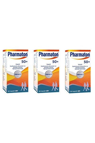 Pharmaton 50plus 30 Kapsül 3'lü Paket