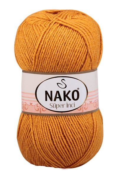 NAKO Super Pearl Πλεκτό Χειροποίητο Σπάγγο Μουστάρδα 10129