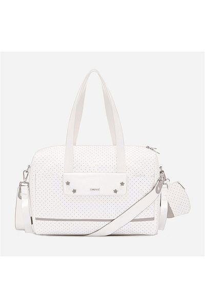 MAYORAL Women's White Polka Dot Bag