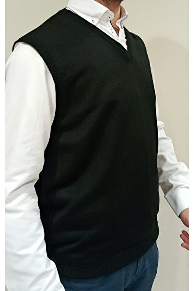 Çukurova Erkek Füme Klasik Kesim Triko Örme Yünlü Süeter