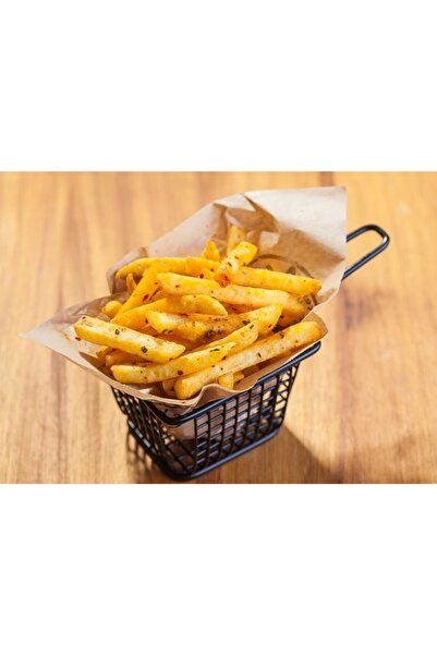 Altınbaşak Black Rectangular Food Presentation Basket - Small