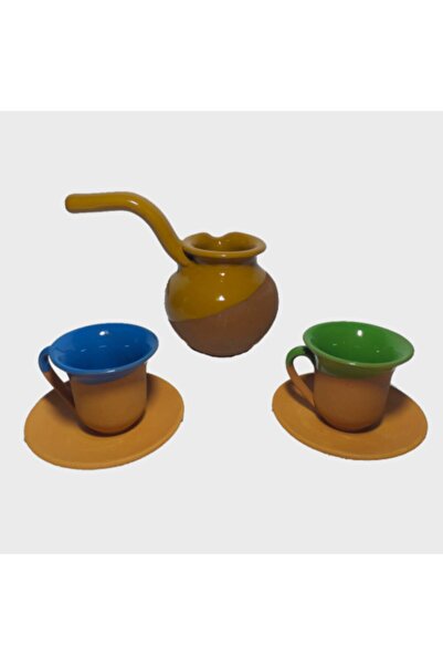 Çömlekçi Topraktan 2li Fincan Ve Cezve