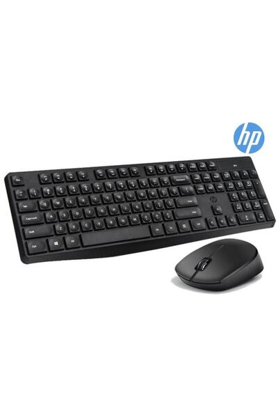 HP CS10 USB Kablosuz Klavye + Mouse Set Siyah TÜRKÇE Q