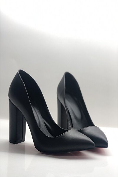 HAYYSHOES Stiletto Kalın Topuklu Ayakkabı