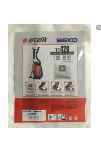 Arçelik S 4210 Υφασμάτινες τσάντες ηλεκτρικής σκούπας 5 τεμαχίων