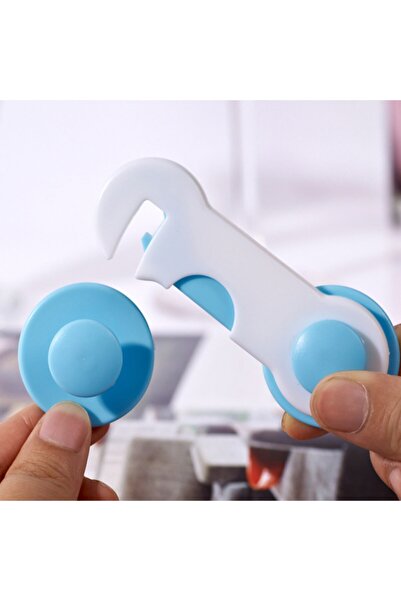 demethome 6 штук дитячих замків для ящиків шафи, синьо-білі засувки, дитячі замки