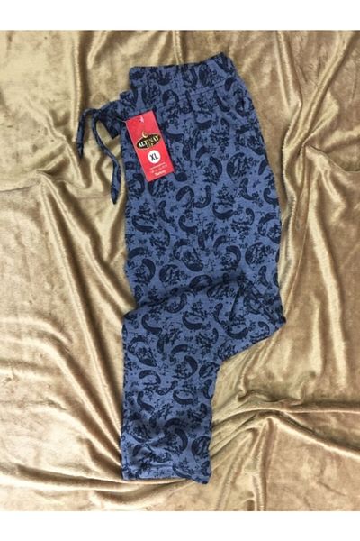 Altınay Pantaloni de pijama confortabili din piele întoarsă cu buzunar