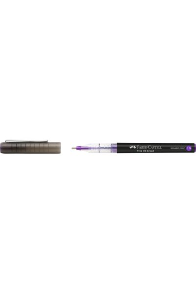 Faber Castell Free Ink Broad Ballpoint Pen 1.5 mm Purple