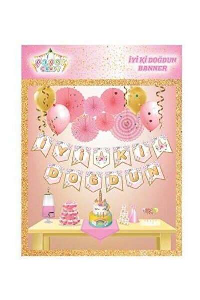 Parti Furyası رسالة عيد ميلاد سعيد يونيكورن، زخارف لافتة يونيكورن