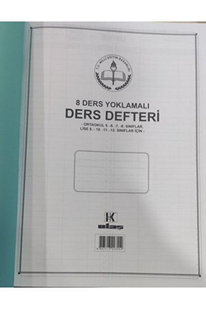 ULAS Ulaş Sınıf Defterı 8 Derslık Yoklamalı Ders Derfterı
