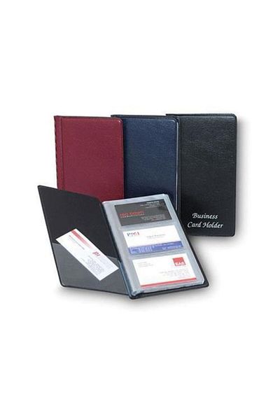 Liz Faux Leather Business Card Holder Album 3 Pieces 24 Sheets 144 Pieces 424tp