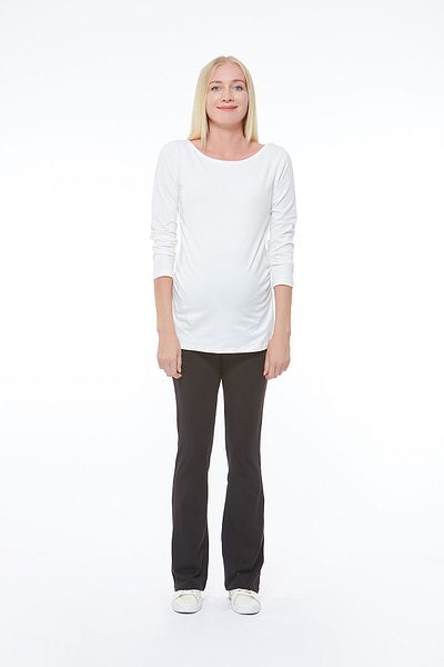 Motherway Maternity Wide Leg Black Leggings Trousers