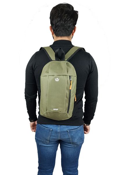 woys Unisex Khaki Green Camping Cycling Hiking Mini Backpack