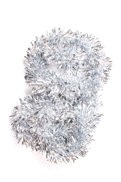 Happyland New Year 4 Pieces Silver Thick Glitter Tassel Ornament 2 Meters