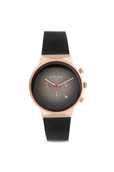 Reward Men's Black Rose Straw Wristwatch