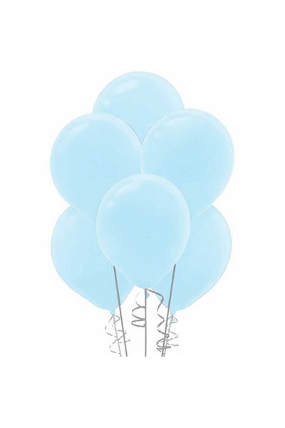 BalonEvi Metallic Light Blue Balloon 12 Inch 20 Pieces