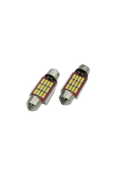 Cnk Oto Sofit Davan Ve Plaka Led 2 Adet 12 Volt Beyaz 41 Mm