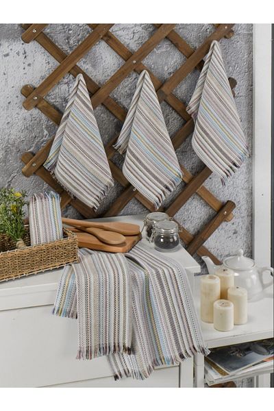 Peacock Πετσέτα κουζίνας Buldan peşkir 30x50 πανί στεγνώματος 6 τμχ