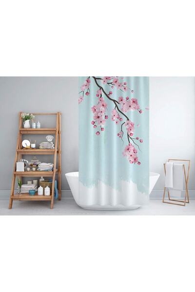 Zethome Perdeaua de dus pentru baie Sakura cu o singura aripa 1x180x200
