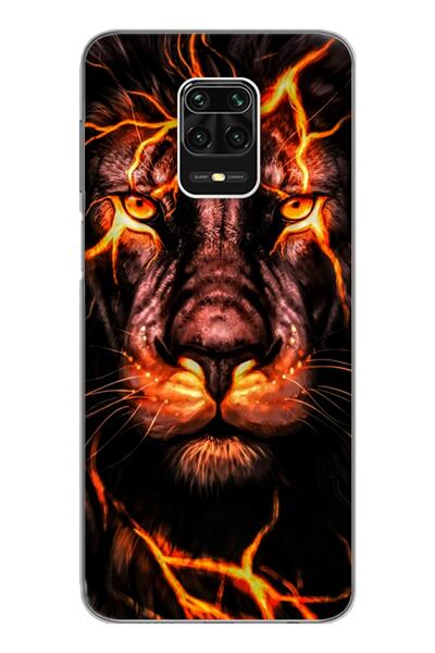 Spoyi Aslan Neon Tasarım Süper Şeffaf Silikon Telefon Kılıfı Xiomai Redmi Not...