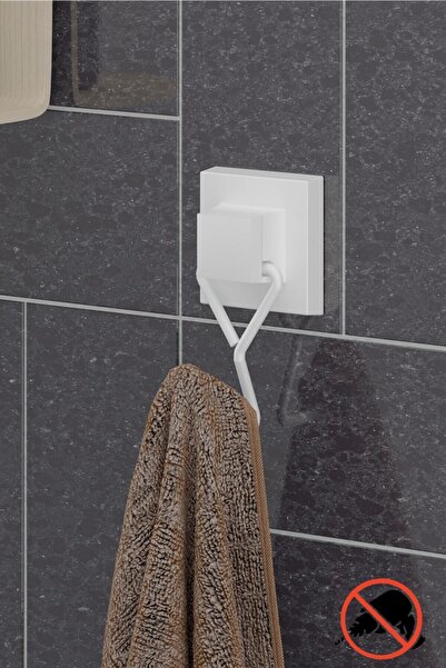 Teknotel مثقاب أبيض Easyfix - شماعة واحدة، لاصق Ef237