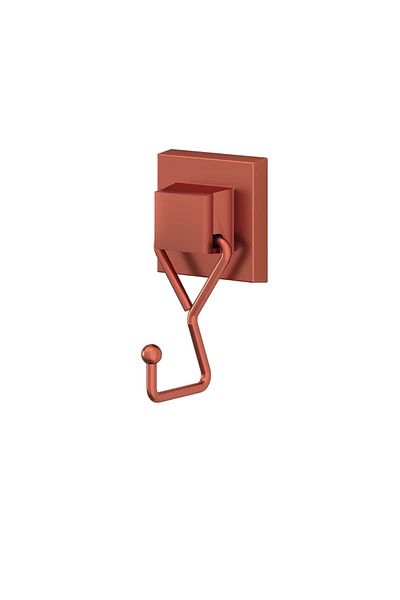 Teknotel Χωρίς τρυπάνι με βίδες! Easyfix Αυτοκόλλητη Μονή Κρεμάστρα Copper Ef237
