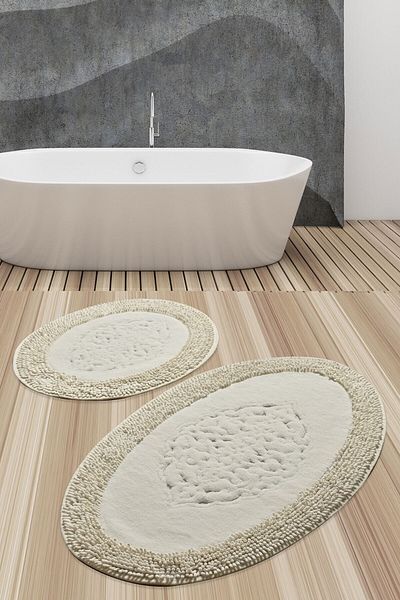 FH Home Cotton Pasta Oval 2-Piece Toilet Set