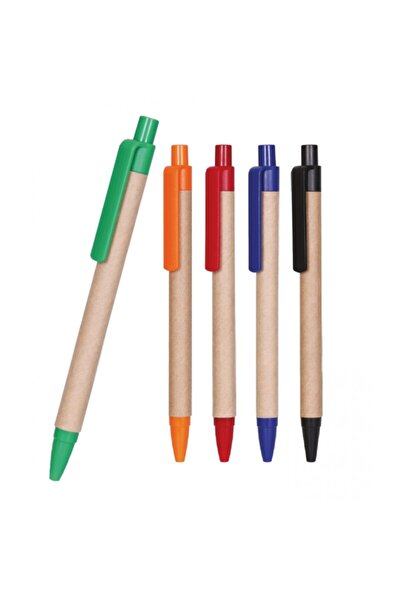 PİGADO 10 قطع من أقلام الترويج البلاستيكية مع آلية الضغط Pigado