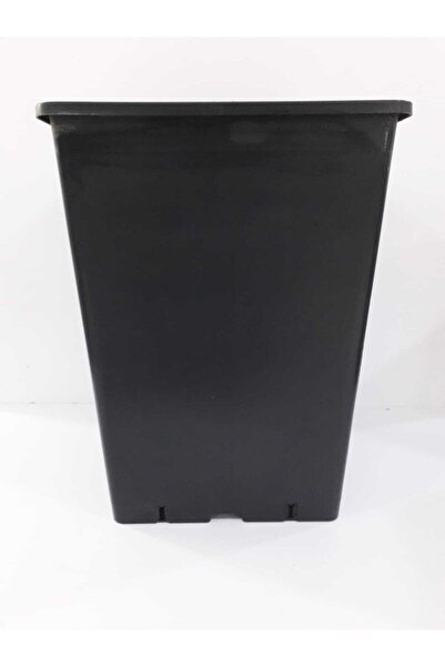 Ekodoğa Kare Üretim Saksı 4,4 Lt 15x24 Cm 2 Adet Üretim Saksısı Siyah Saksı P...