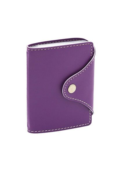 2K Credit Card Holder Lilac 10 Leaves Vertical 7.5x9.7 Cm