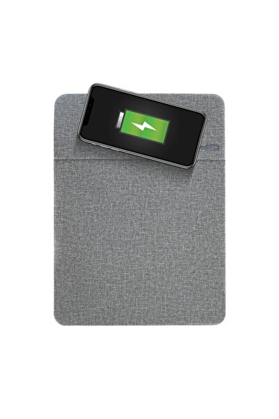 Mas Techno Mouse Pad + Kablosuz Şarj Cihazı Gri