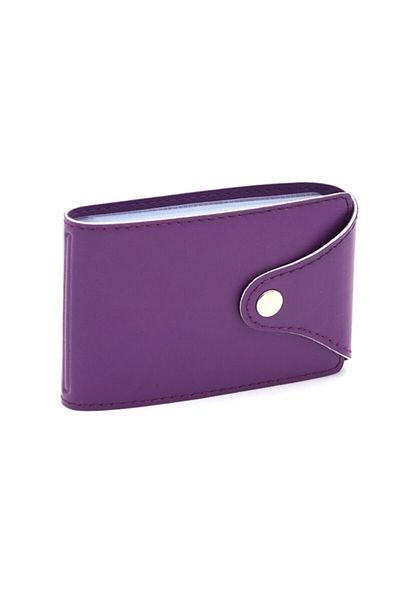2K Credit Card Holder Lilac 10 Leaves Horizontal 7x10,5 Cm