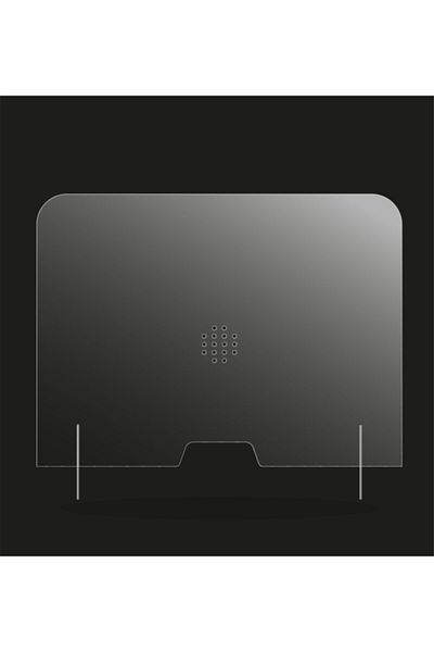 Artı Standing Table Top Visor - Protective Transparent Plexi Virus Protection Panel 50x50 Cm