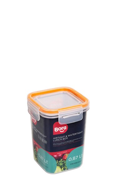 Bora Plastik 870 ml Click Square Locking Storage Container - Bo864