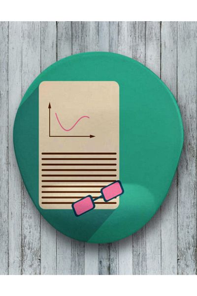 Onartem Oval Accountant Wrist Supported Mouse Pad