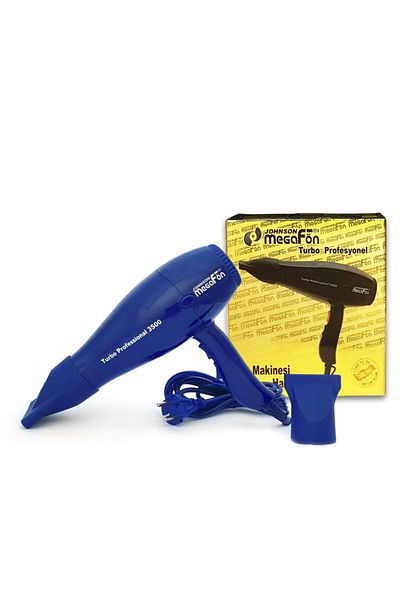 Johnson Mega Blow Dryer Professional Hairdresser Hair Dryer / Blow Dryer 2400w Dark Blue