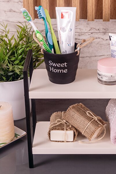 Mudesa Metal Masa Servis Rafı Dekoratif Mutfak Banyo Düzenleyici