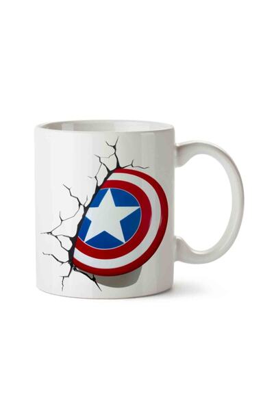 ART HEDİYE كوب كابتن أمريكا مطبوع