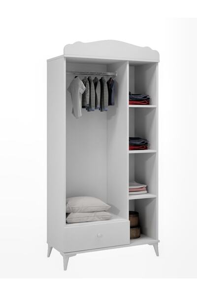 Baby Darling Mdf Zebra Çocuk Odası 5 Parça Set Beyaz %100 Mdf