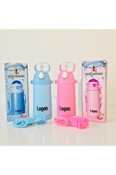 Logon L340 - 350 ml Pipetli Çelik Matara Pembe