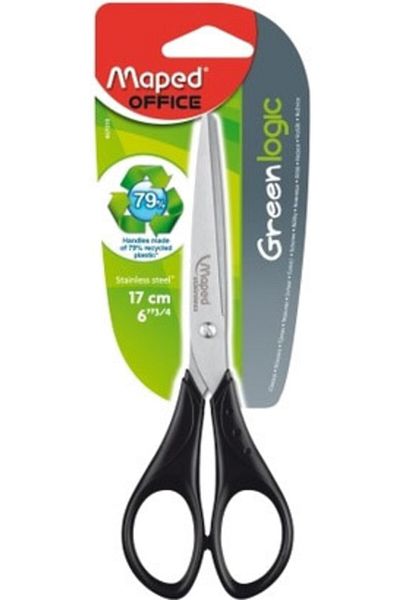 Maped 467010 17 Cm Greenlogic Asymmetric Scissors