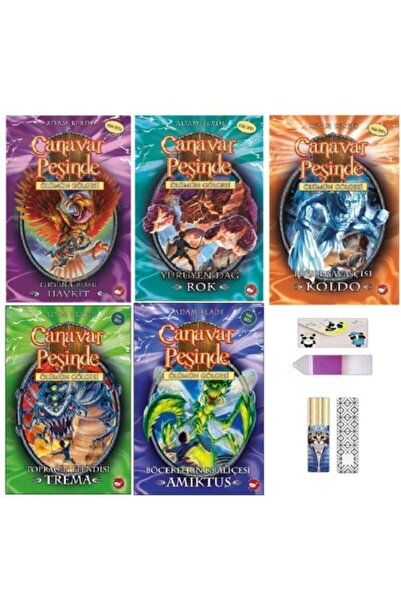 Beyaz Balina Yayınları Adam Blade Canavar Peşinde Seti 6 5 Kitap - Dinozor De...