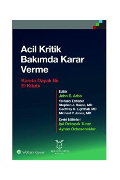 Dünya Tıp Kitabevi Acil Kritik Bakımda Karar Verme