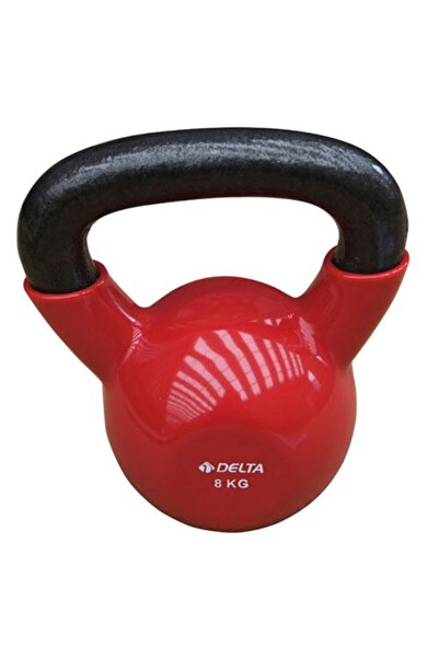 Delta 8 Kg. Çaydanlık Tipi Kırmızı Demir Dambıl - Kettlebell