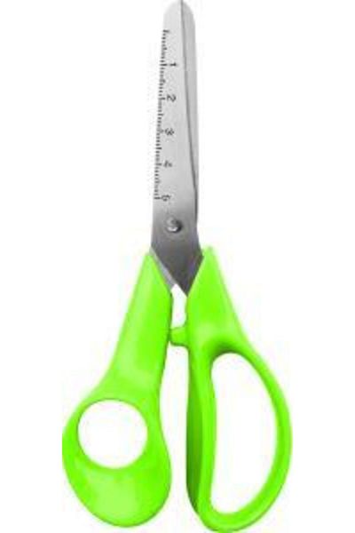 Gıpta Children's Scissors Blunt Tip Ergo Ruled Abs Handle 4 Colors (Pack of 24) K7120