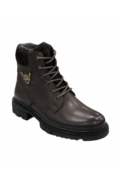 Scor Men's Genuine Leather and Fur Lined Boots