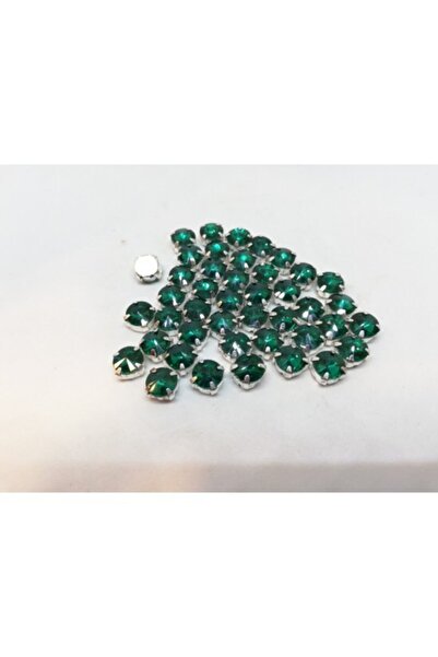 yiğit aksesuar 8 Mm Case Planted Glass Stone Green (30 Pieces)